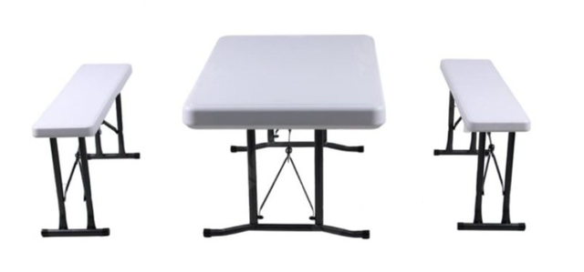 Krisbow Set Meja & Bangku Lipat 3 Pcs 1